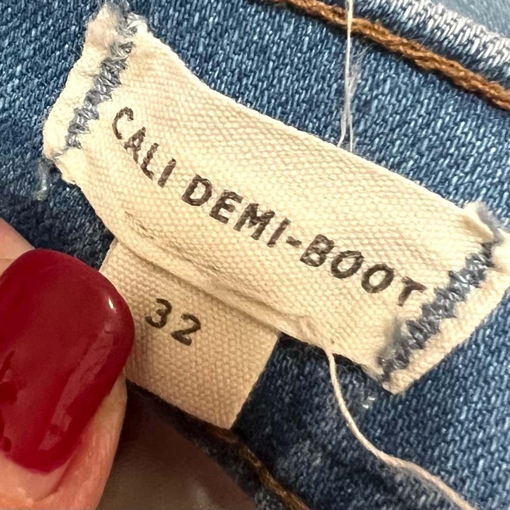 Madewell Cali Demi Boot Medium Wash Stretch Denim Jeans Women’s 32 - Picture 14 of 15